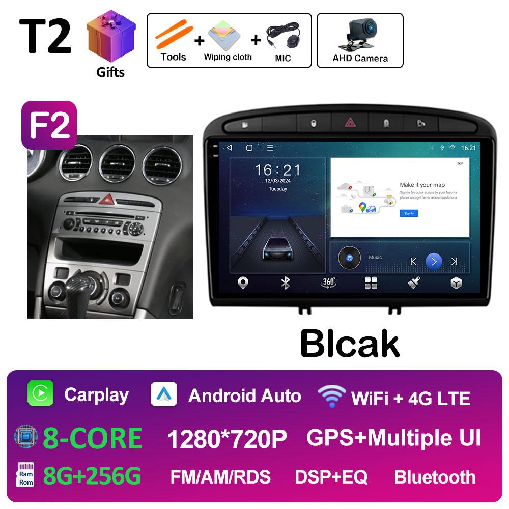 9 Inch Android Auto Car Video For Peugeot 408 308 308SW Radio Player Wireless Carplay DSP Stereo Autoradio QLED IPS Screen WIFI