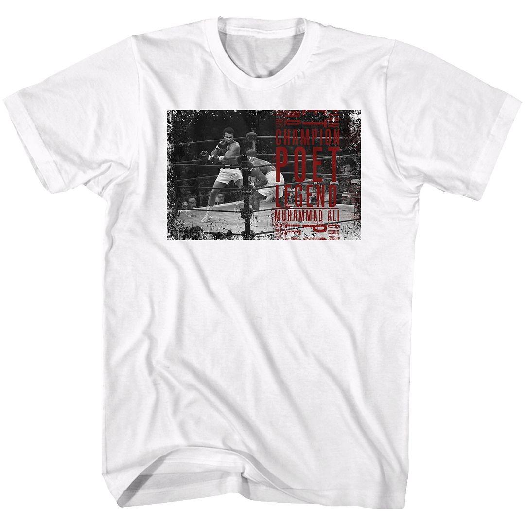 Muhammad Ali Poet White Icon Shirt M