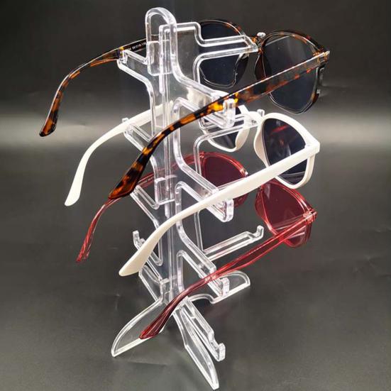 Brillenständer, 4 Sonnenbrillen-Organizer, stabil, bruchsicher, tragbar, Brillenständer, einfach zu montieren, zur Aufbewahrung von Brillen und Sonnenbrillen