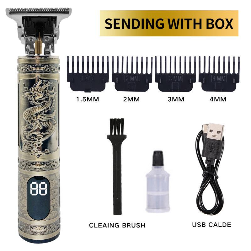 Akumulatorowa Profesjonalna Elektryczna Maszynka do Włosów dla Salonów - Uniwersalne Regulowane Ostrze, Stylizacja dla Dorosłych, Biały Trymer