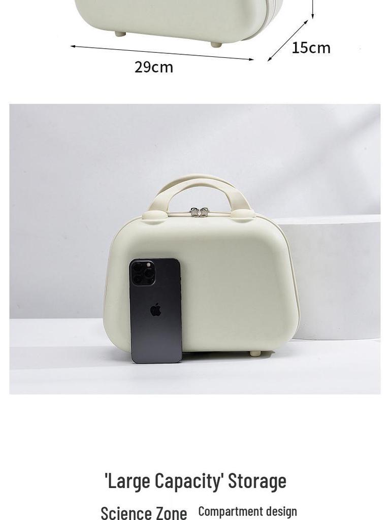 14-Inch Portable Travel Makeup Case Handbag - Large Capacity Souvenir Gift