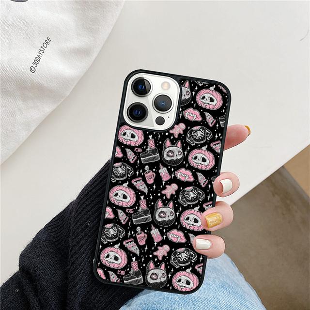 Girly Pastel Witch Goth Phone Case For iPhone 17 Air 15 16 Cover 11 13 14 Pro Max 12 Plus Max Fundas