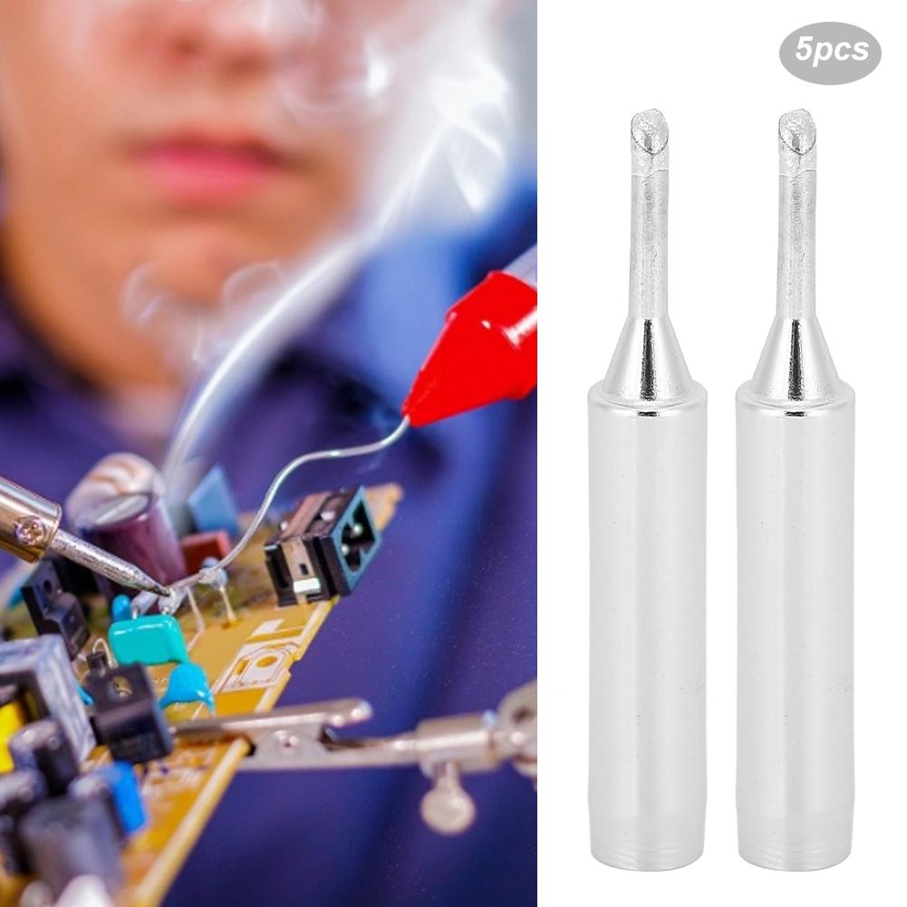 5PCs Soldering Iron Tips Free Solder Welding Tools 2C Horseshoe Shape for Circuit Boards