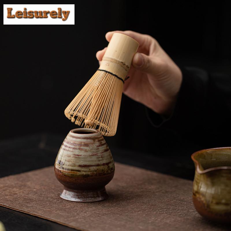 Japanese Kiln Change Spiral Matcha Tea Chasen Holder Stand Bowl Bamboo Whisk Grinder Teaware Tools Holder Tea Accessories Teaset