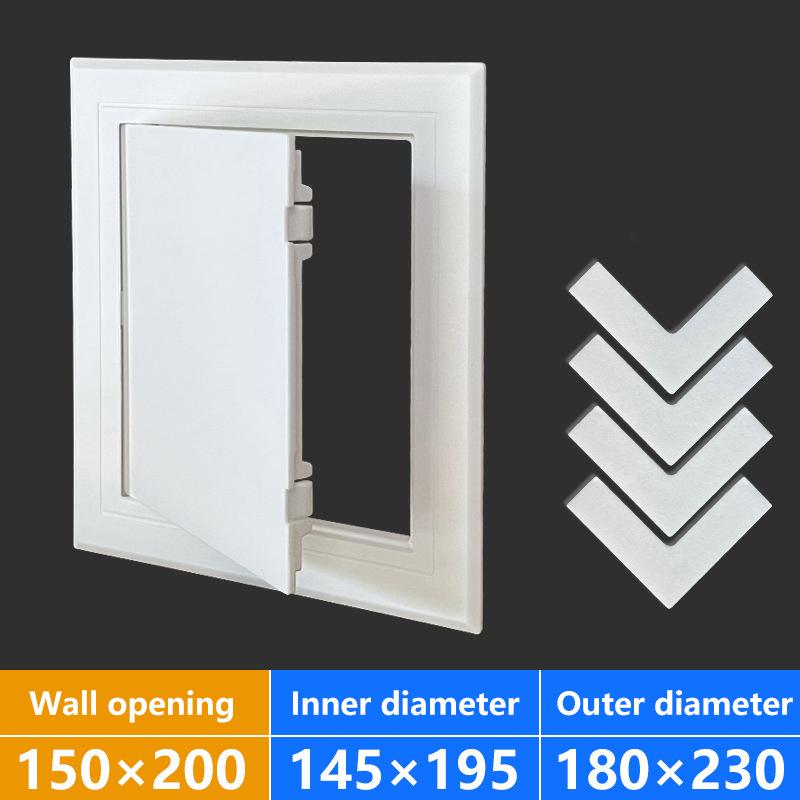 1Pc Access Panel Inspection Hole Pvc Access Doors Wall Ceiling White Hatch Cover Universal Plastic Push-Type Inspection Port
