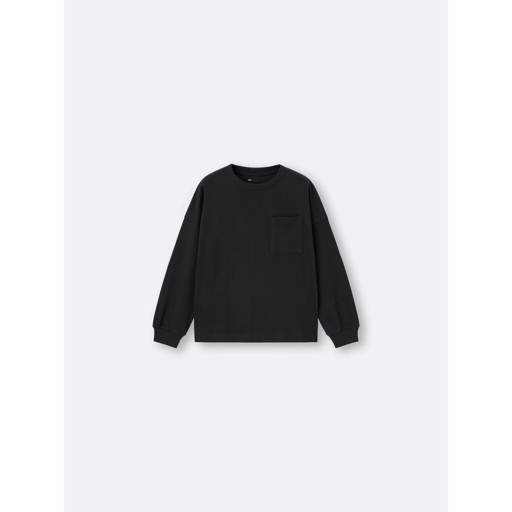 GU by Uniqlo Kids  Unisex  CoTTon PockeT T  Long Sleeve 