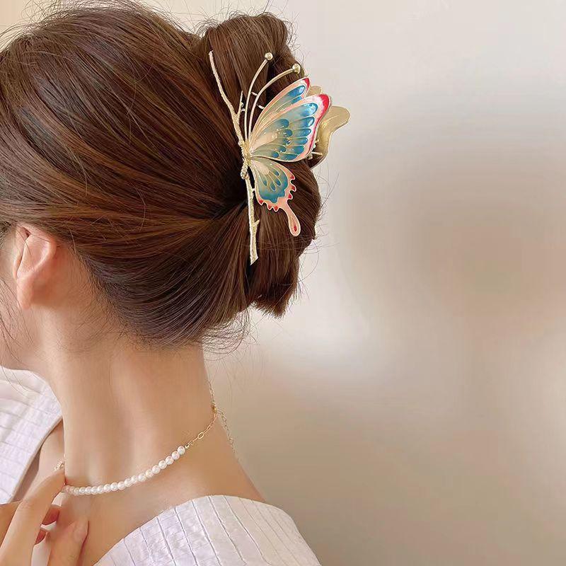 Elegante Metall Kristall Libellen Krallenklammer für Damen Große Quaste Haarspangen Haarspangen Kopfschmuck Haarnadeln Mode Haaraccessoires Geschenke