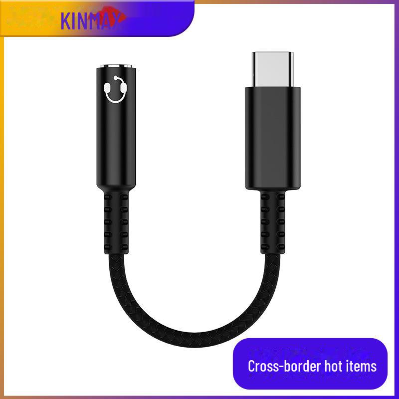 

Адаптер Type-C на 3,5 мм для навушників для Apple, з чипом аудіодекодування CX31993 BA12_B2 Cross-border hot item чорний