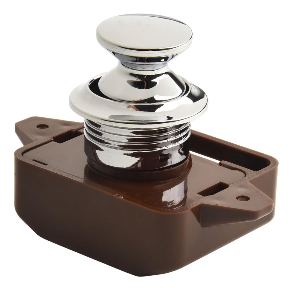 Zinc Alloy Catch Lock RV Shaking Button Cabinet Camper Caravan Catch Cupboard Door Knob All Kinds Of Furniture