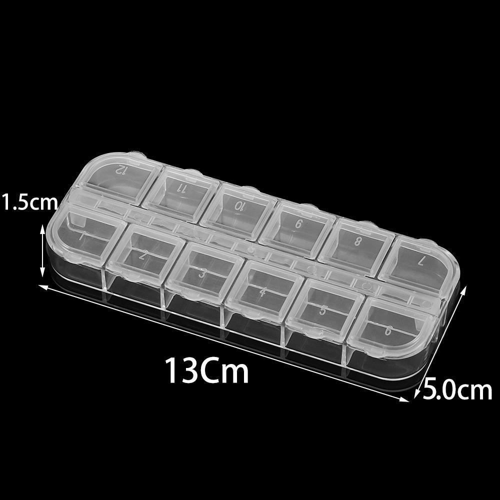 Round and Square Transparent Multi-Grid Jewelry Storage Boxes