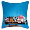 Animation Amazing World Gumball Pillow Covers Cartoon Sofa Decorative Home Double-Sided Printing Short Plush Cute Cushion Cover
