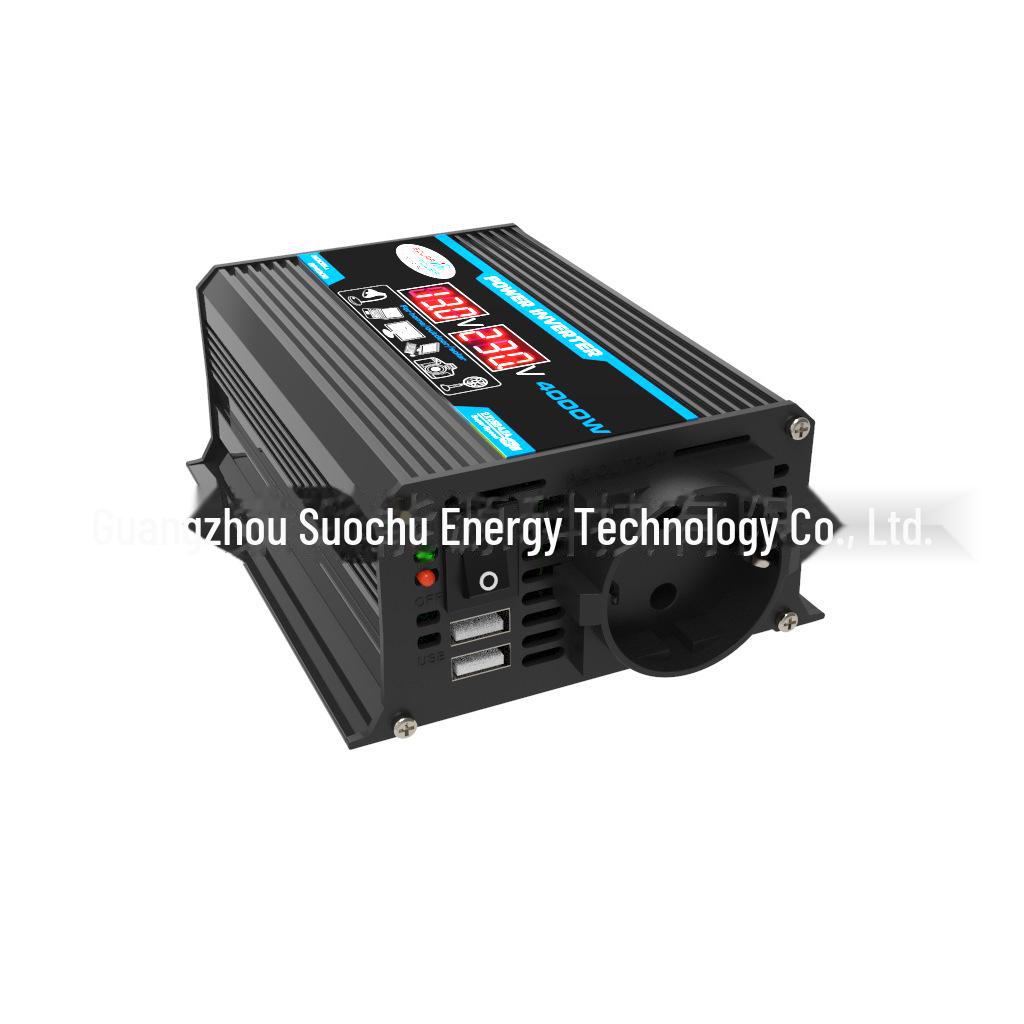 

Автомобильный инвертор двойного напряжения 300 Вт, 12 В в 110 В/220 В с дисплеем