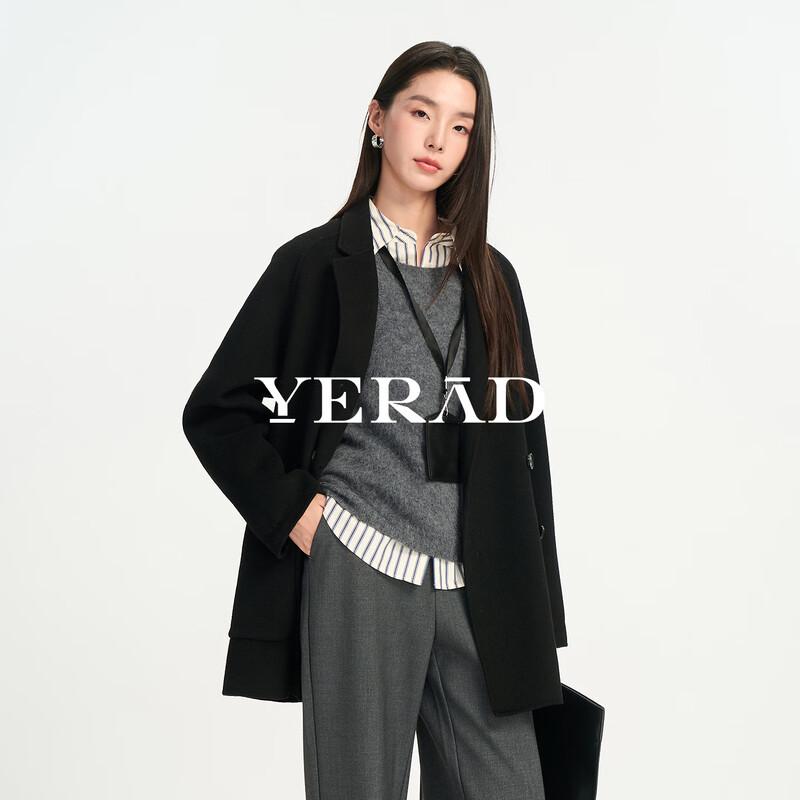 YERAD Women's Wool-Cashmere Blend Crewneck Vest