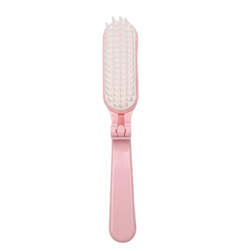 Small Hair Brush Foldable Hair Comb Hair Styling Comb Travel Hair Brush Folding Hair Massage Comb Foldable Hair Brush 1 розовый