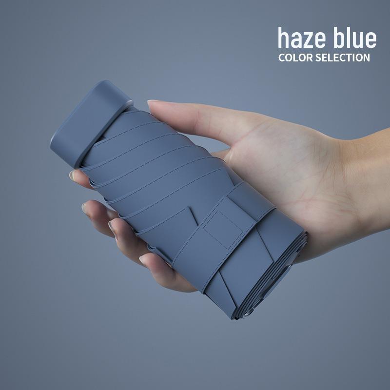 Compact Six-Fold Sun & Rain Umbrella with UV Protection for Women