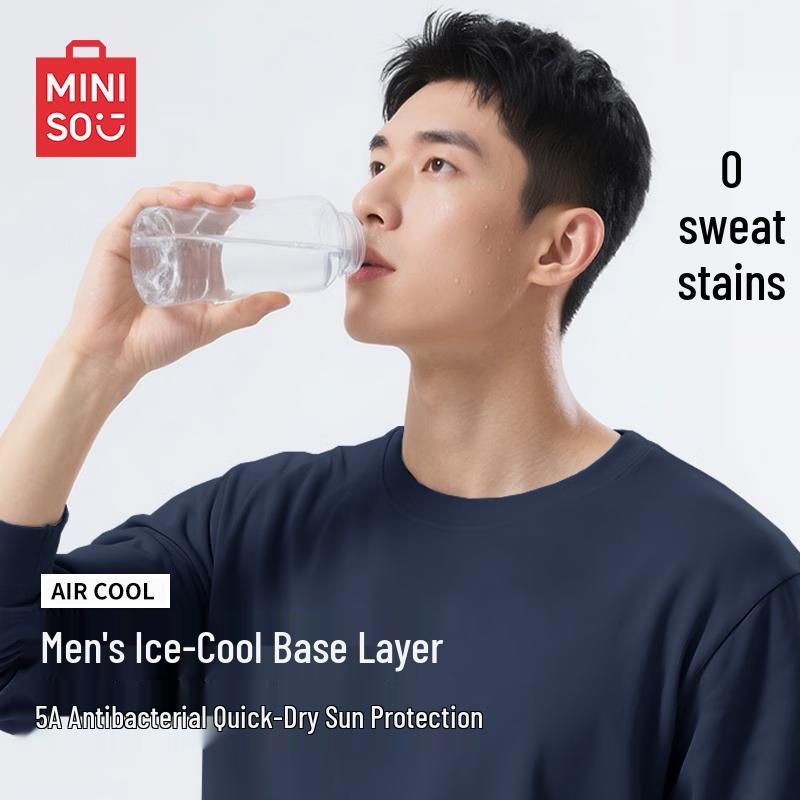 MINISO Men s Outdoor Quick-Dry Long Sleeve T-Shirt L