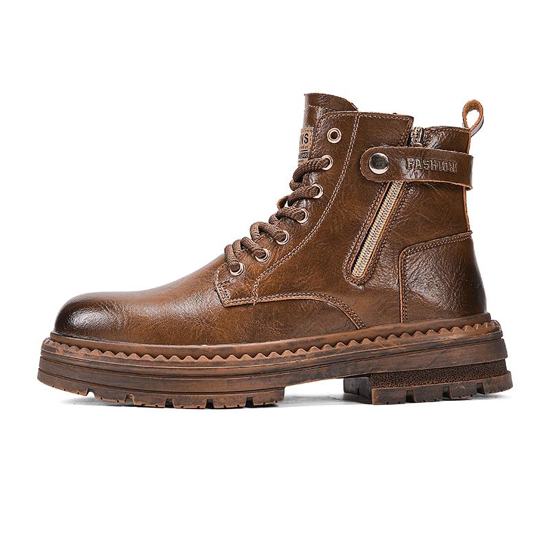 

Premium Men s Fringe Retro Boots Soft Suede Upper with Comfortable Insole & Slip-Resistant Sole for Urban Fashion Hipster Style 39 коричневый