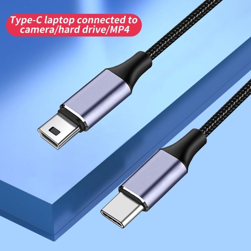 High Speed USB C To USB Charging Cable, Type C Male To USB Male Sync Cable for Camera