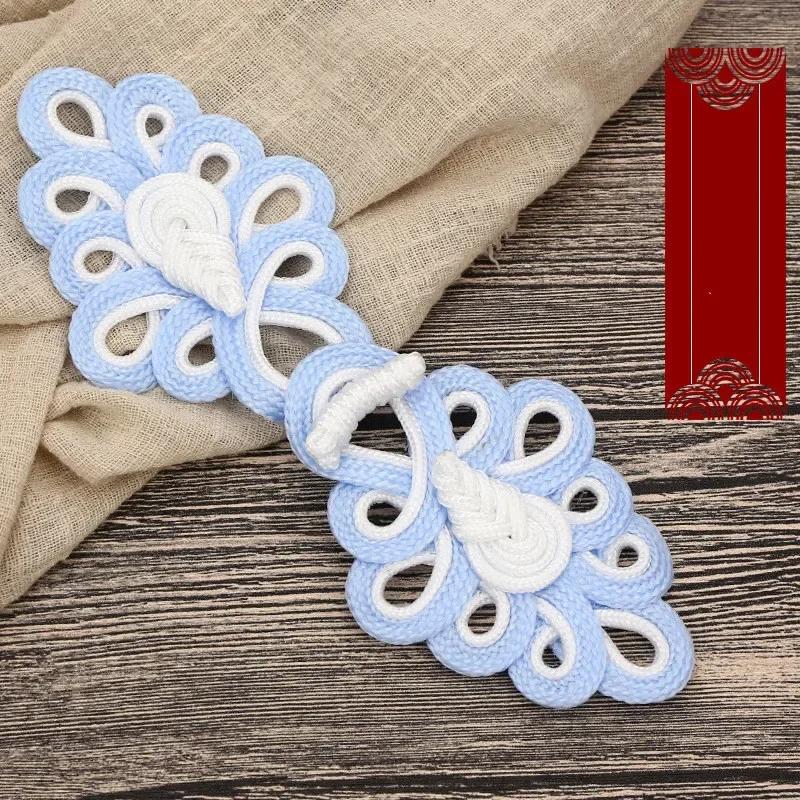 1 Pair Handmade Chinese Frog Closure Buttons Knot Cheongsam Traditional Handcraft Accessories