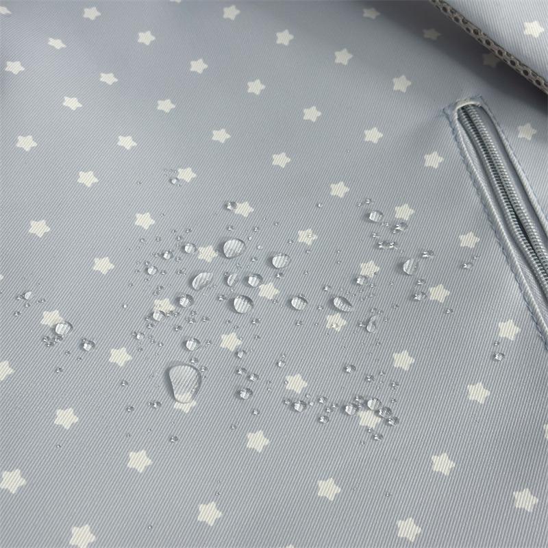 Cute Star Print Backpack for Women & Girls – Transparent Front Pocket, Lightweight Design – Perfect for School, Travel & Daily Use