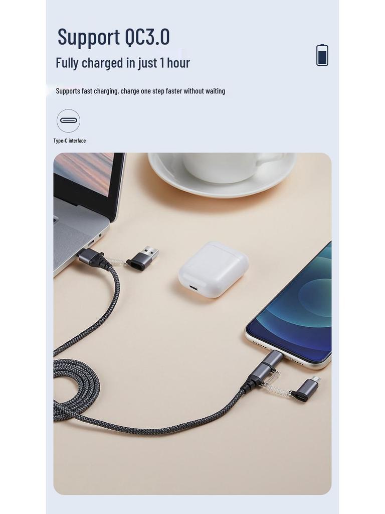 PD Fast Charging Type-C Cable: 5-in-1, 2-in-3 for Huawei - Hot Seller