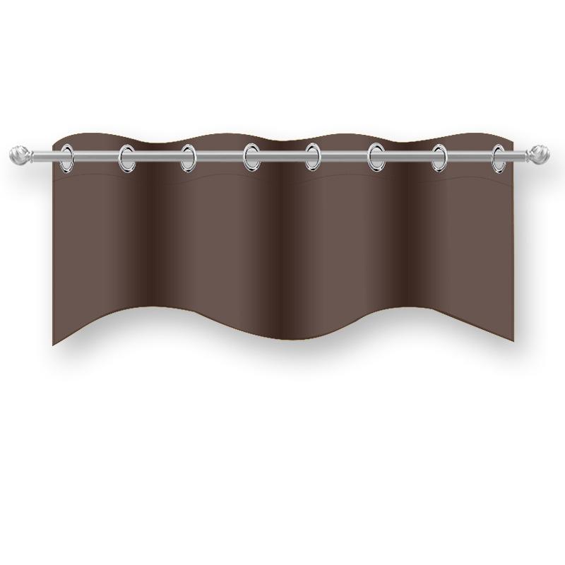 Finished Curtains Small Curtains Perforated Curtains Curtains High-Precision Solid Color Blackout Curtains