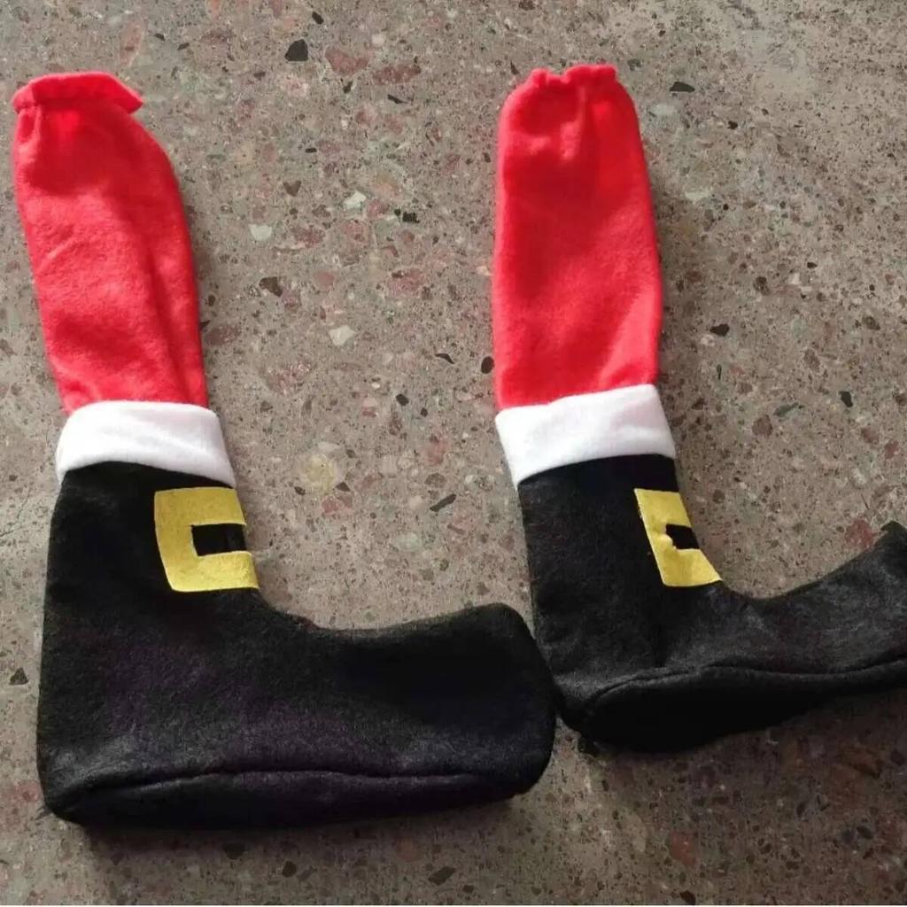 Christmas Decorations 2025 Christmas Table Foot Socks Table Feet Protector Dining Chair Cover Christmas Party Home Decoration