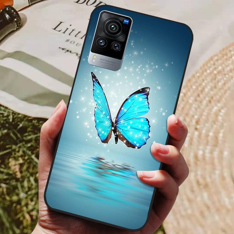 For Vivo X60 Pro Global Version Case Cat Wolf Painted Soft Silicone Phone Cases for Vivo X60 Pro Back Cover X60Pro V2046 Coque