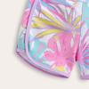 2025 European & American Kids' Maple Leaf Print Long Sleeve Swimsuit