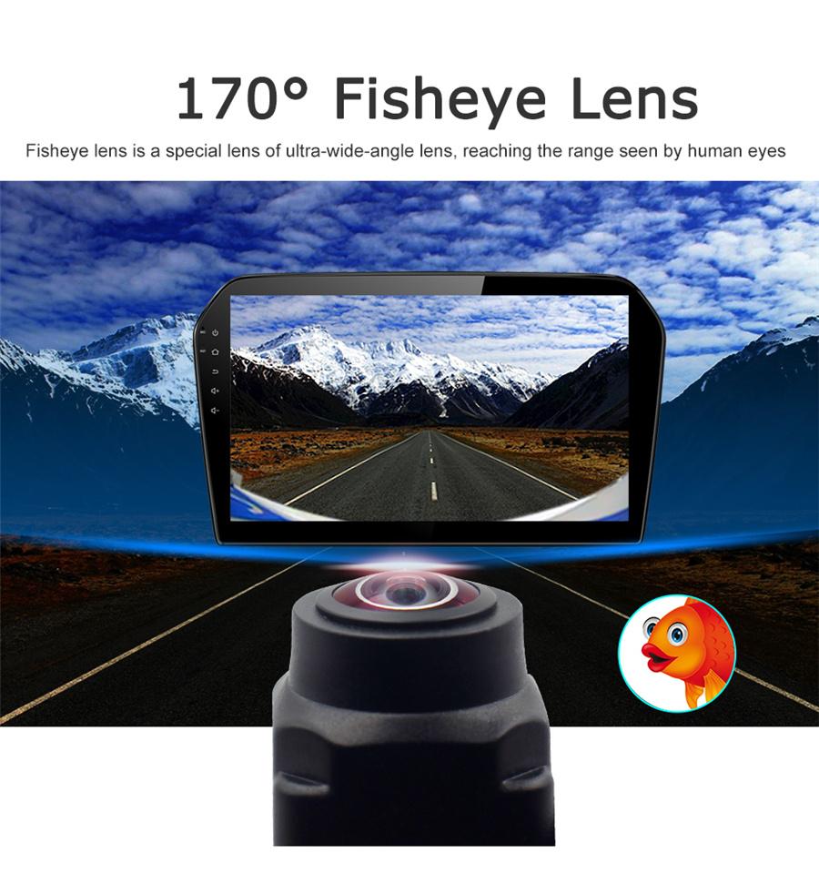 Fisheye Lens CVBS/AHD 170° Car Rear View Backup Camera Waterproof