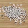 10pcs Close Ring Real Pure Solid 925 Sterling Silver Sealed Closed Jump Rings Split Ring Key Chain Jewelry Making Findings