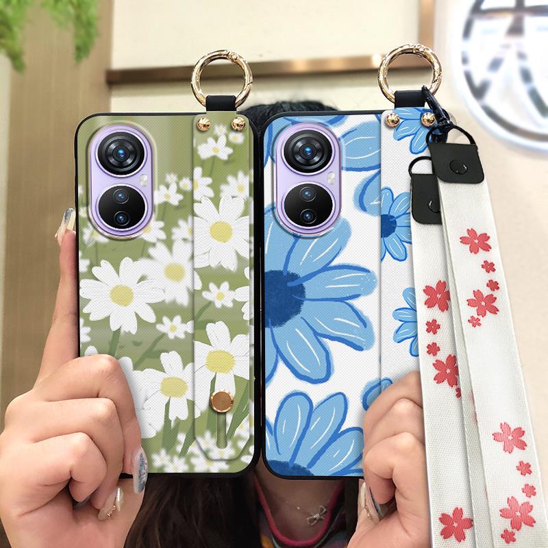 Soft case Phone Holder Phone Case For Blackview A200 Pro Waterproof Back Cover Oil Painting Dirt-resistant Protective