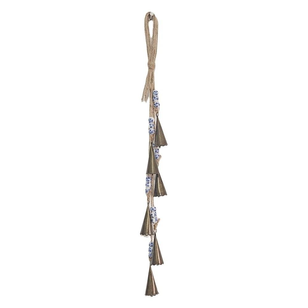Handmade Hanging Pendant Vintage Witch Bells Decorative Wall Mounted Wind Chime  Gift Style D