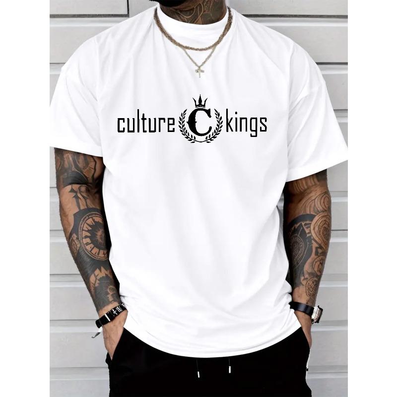 Evropské velikosti Pánské Tričko s potiskem písmen Krátký rukáv - Text Ležérní Letní Kulatý výstřih Tričko Vhodné pro denní nošení, Večírky & Kancelářské oblečení