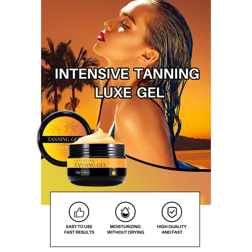 Fruity Tanning GelIntensive Tanning Gel Tanning Gel For Tanning Bed Lasting Waterproof For An Amazing Tan For Body And Face50G