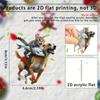 Cat Riding Fish Dog Resin Pendant - 2D  Pendant for Car Backpack Keys - Charming Gift of Christmas Thanksgiving Valentine's Day Decorative Accessories