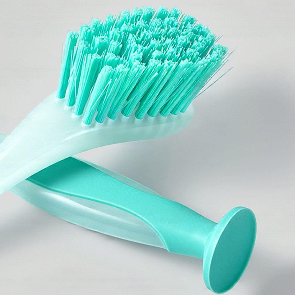 Vertical Dishwashing Brush Suction Cup Tool Brush Portable Pot Cleaning Brush  Kitchen