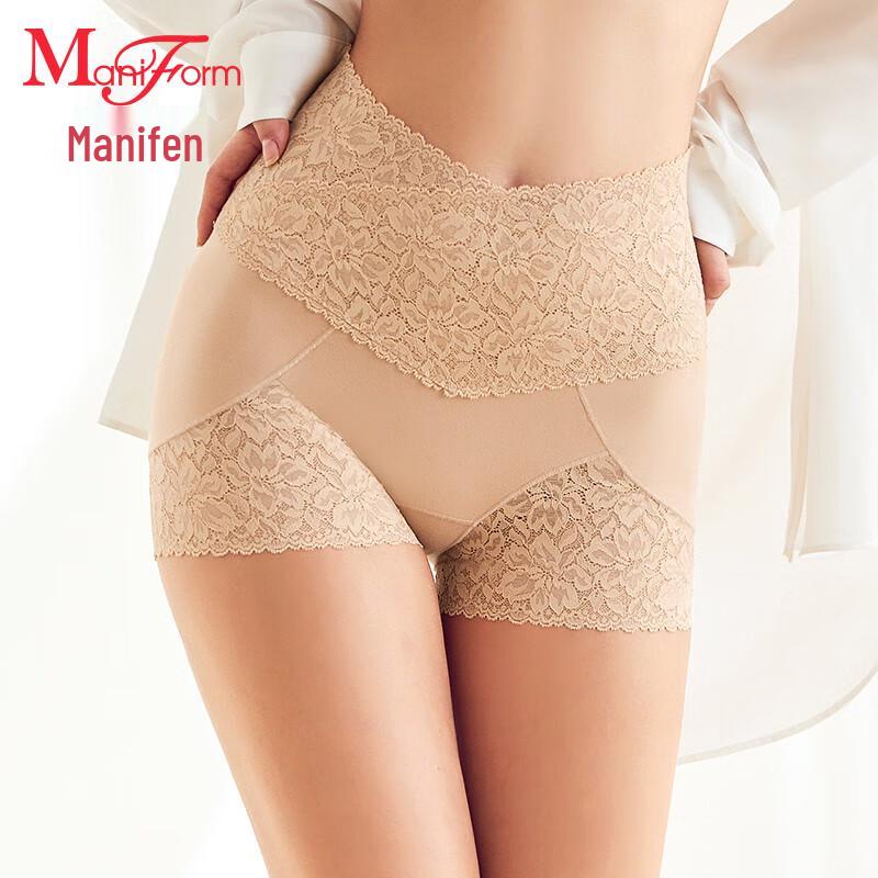 Maniform Women's High Waist Lace Shaping Briefs