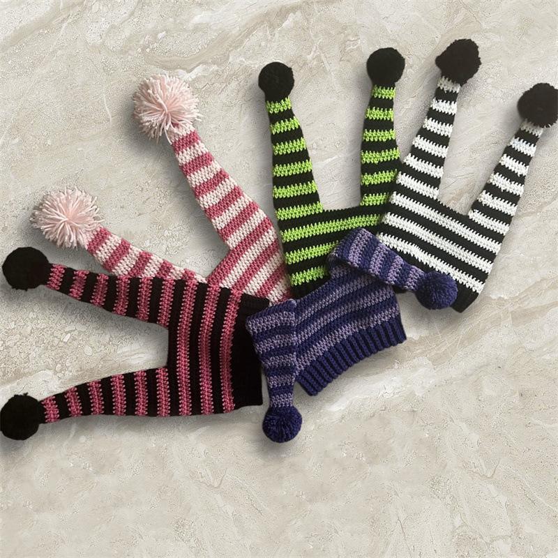 

Новая вязаная крючком смешная персонализированная шапка-пуловер с черепом и ушками кролика для взрослых Adult 57-59cm