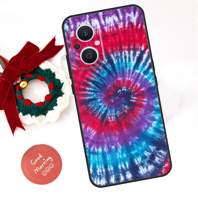Rainbow Spiral Tie Dye Funda For OPPO Reno 14 F 13F 12F 11F 10 11 12 13 Pro 7 8 Lite OPPO Find X5 X6 X8 X9 Pro Case