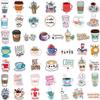 50 Pack Coffee Stickers Water Bottles Laptop Car Hydroflasks Phone Motorcycle Guitar Skateboard Computer Coffee Cup Vinyl Sticker Waterproof