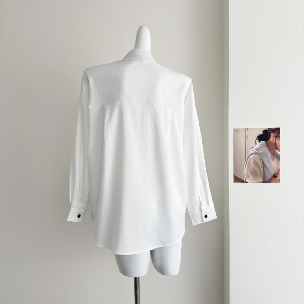 

Chic & Comfortable Women s Spring French Button Design Loose Long Sleeve Sun Protection Shirt S (under 90 jin)