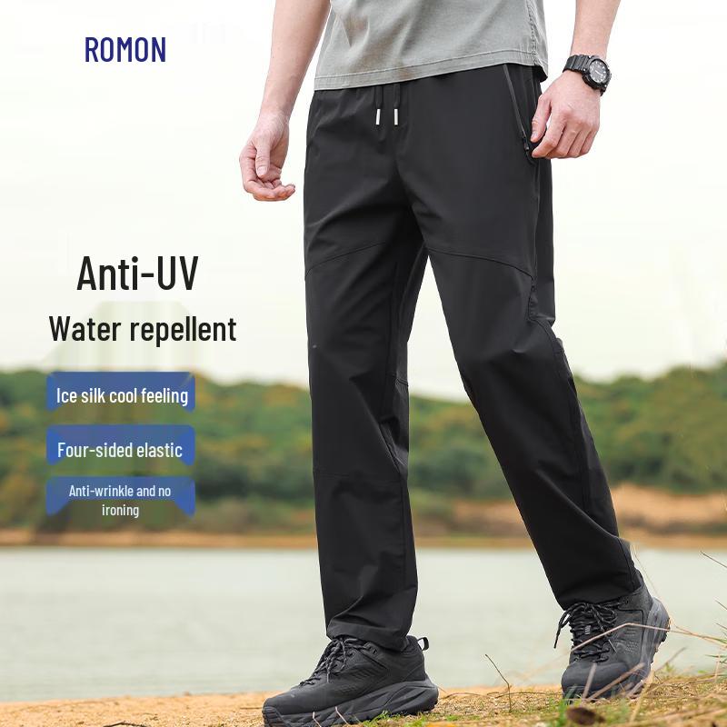 

Luomeng Men s Waterproof UV Protection Ice Silk Outdoor Cargo Pants 3XL