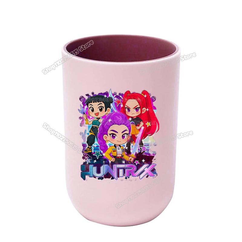 Perfekte KPop Dämonenjäger Kinder Zahnbürstenbecher Niedliche Mädchen Mundspülbecher Zahnbürstenbecher Trinkgeschirr Badezimmer Zahnbürstenhalter