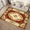 Vintage Teppich mit Blumenmuster in Rot und Gold für Wohnzimmer Geeignet für den Einsatz als Antirutsch für Wohnzimmer Schlafzimmer Sofas