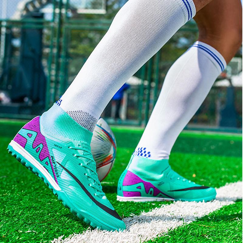TF/FG Leichte Knöchel-Fußballschuhe Herren-Fußballschuhe Outdoor Rutschfest Rasen Professionelles Training Turnier Sportschuh