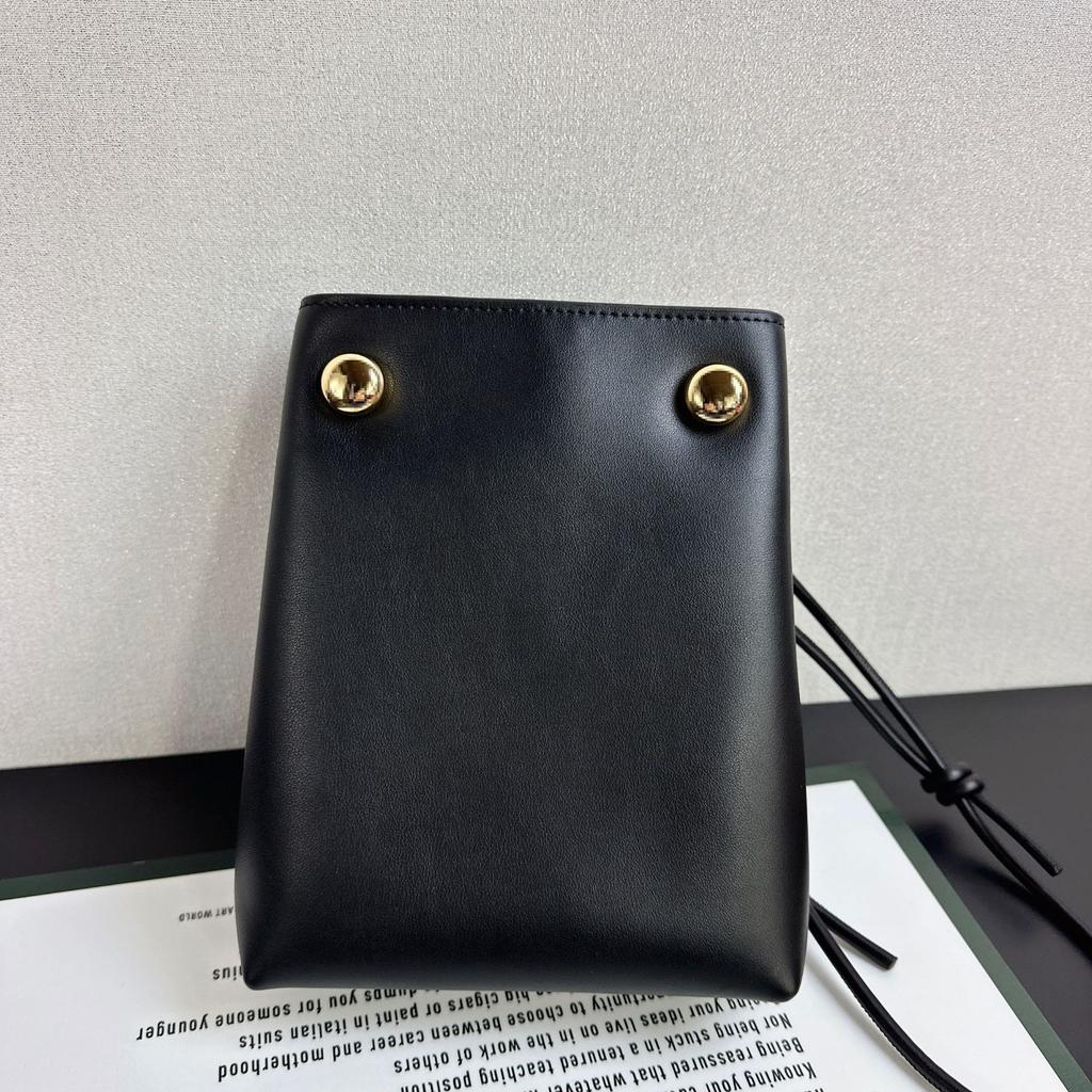New Pebbie Mobile Phone Bag, Genuine Leather, High-end Messenger Bag, Cowhide, Light and Versatile, College Style, Shoulder Bag for Women