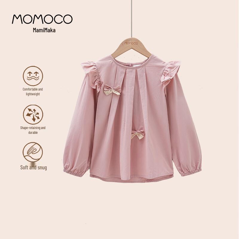Хлопковая блузка-кукла для девочек MOMOCO 120