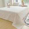 New Japanese Style Striped Thick Bed Sheet with Pillowcase for Single Student Dormitory