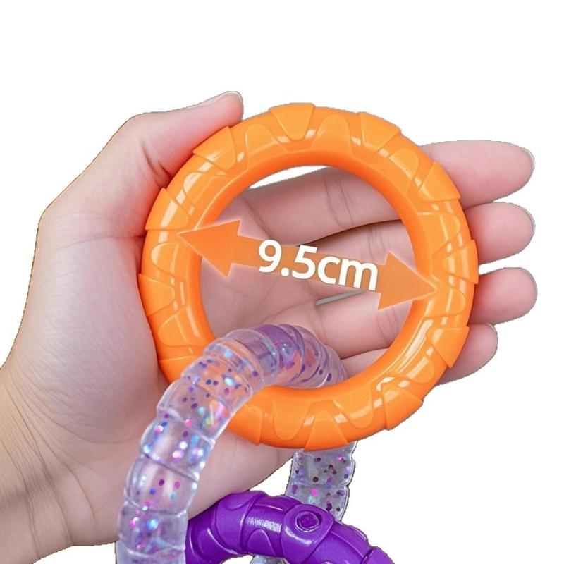 Dog Chewing Toy Loop Rings for Aggressive Chewer TPR Teething Loop Puppy Toy Dog Chew Pacifier Pulling Toy Pet Supplies